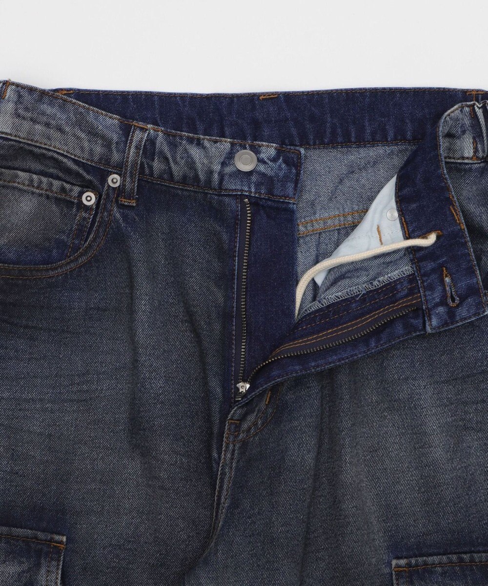 WEGO ローライズバギーフレアデニムカーゴパンツ 