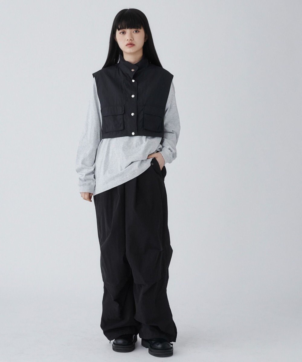 WEGO サイドスリットパラシュートパンツ 