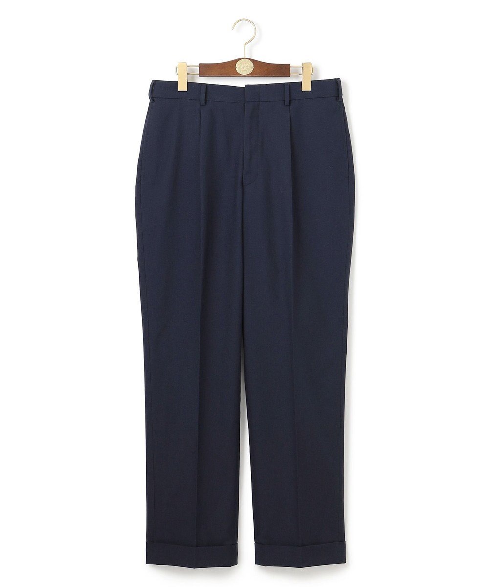 J.PRESS MEN 【J.PRESS ORIGINALS】Magic Cuba Wool Cotton Hopsack Spindle Piped stem１tuck / Made in Japan 