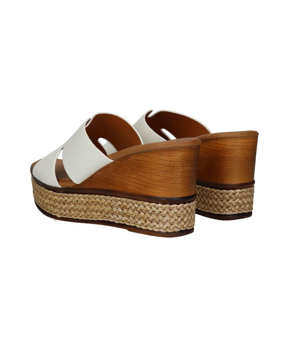 Bridget Birkin 【Bridget Birkin】サイドカットウェッジミュールサンダル 