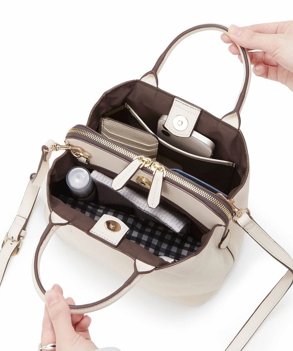 TOPKAPI 【TREASURE TOPKAPI】フロントステッチ レザーミニショルダーバッグ 