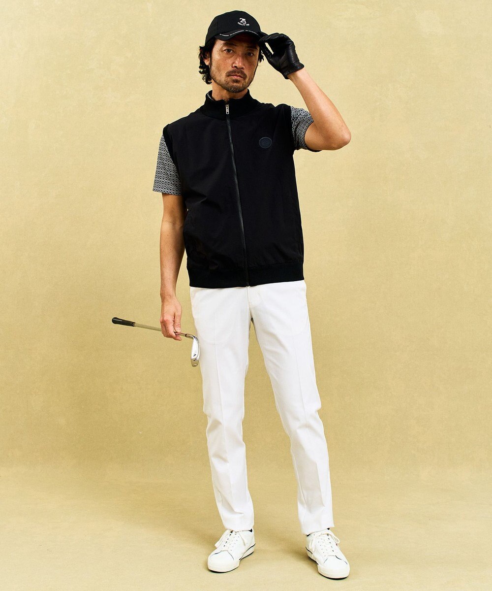 23区GOLF 【MEN】軽くて通気性抜群のニットコンビベスト 