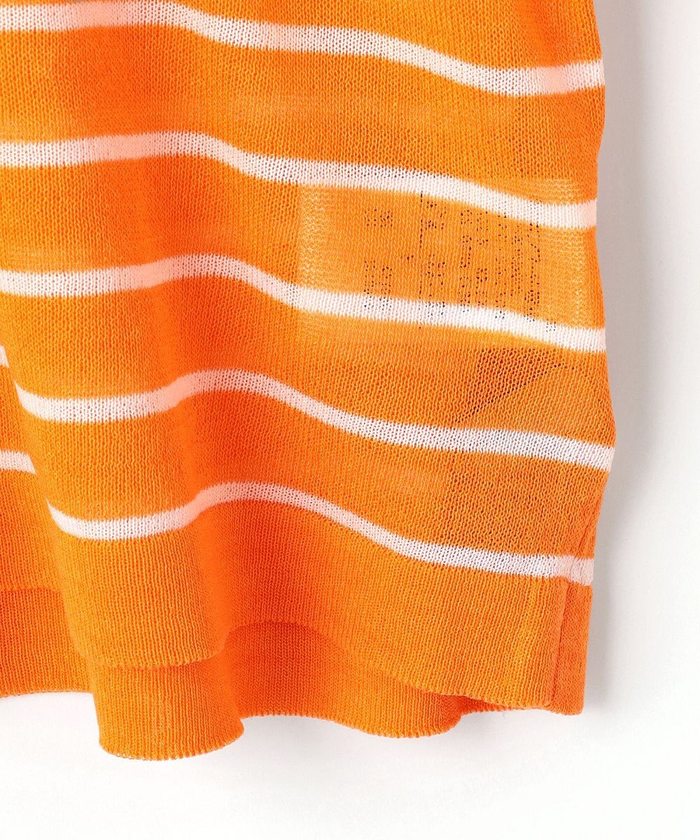 ANY L 【手洗い可/アンチピリング】シアーバスクボーダーニット 