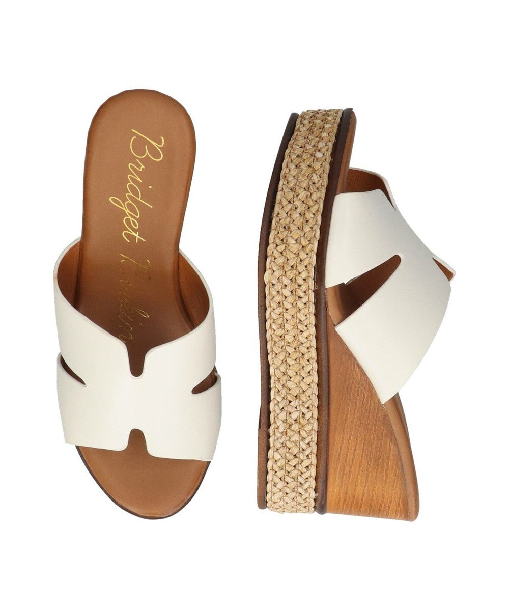 Bridget Birkin 【Bridget Birkin】サイドカットウェッジミュールサンダル 