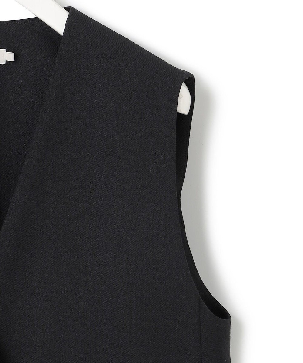 ICB L 【UVカット・洗える】ウール2WAYストレッチ Vネックベスト 