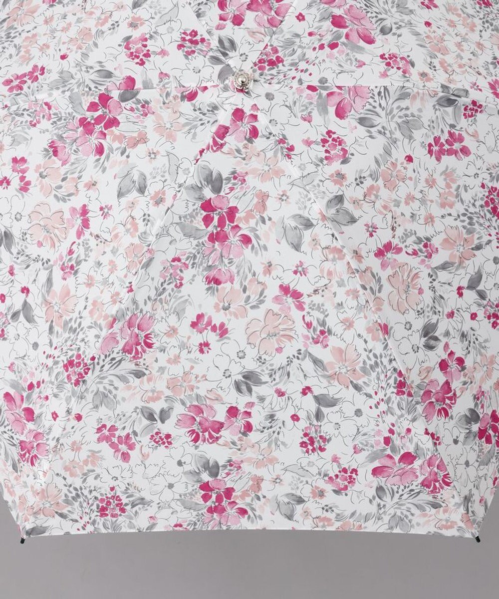 AURORA 【 JILL STUART（ジル スチュアート）】ヴィンテージフラワープリント雨傘（折りたたみ傘） 