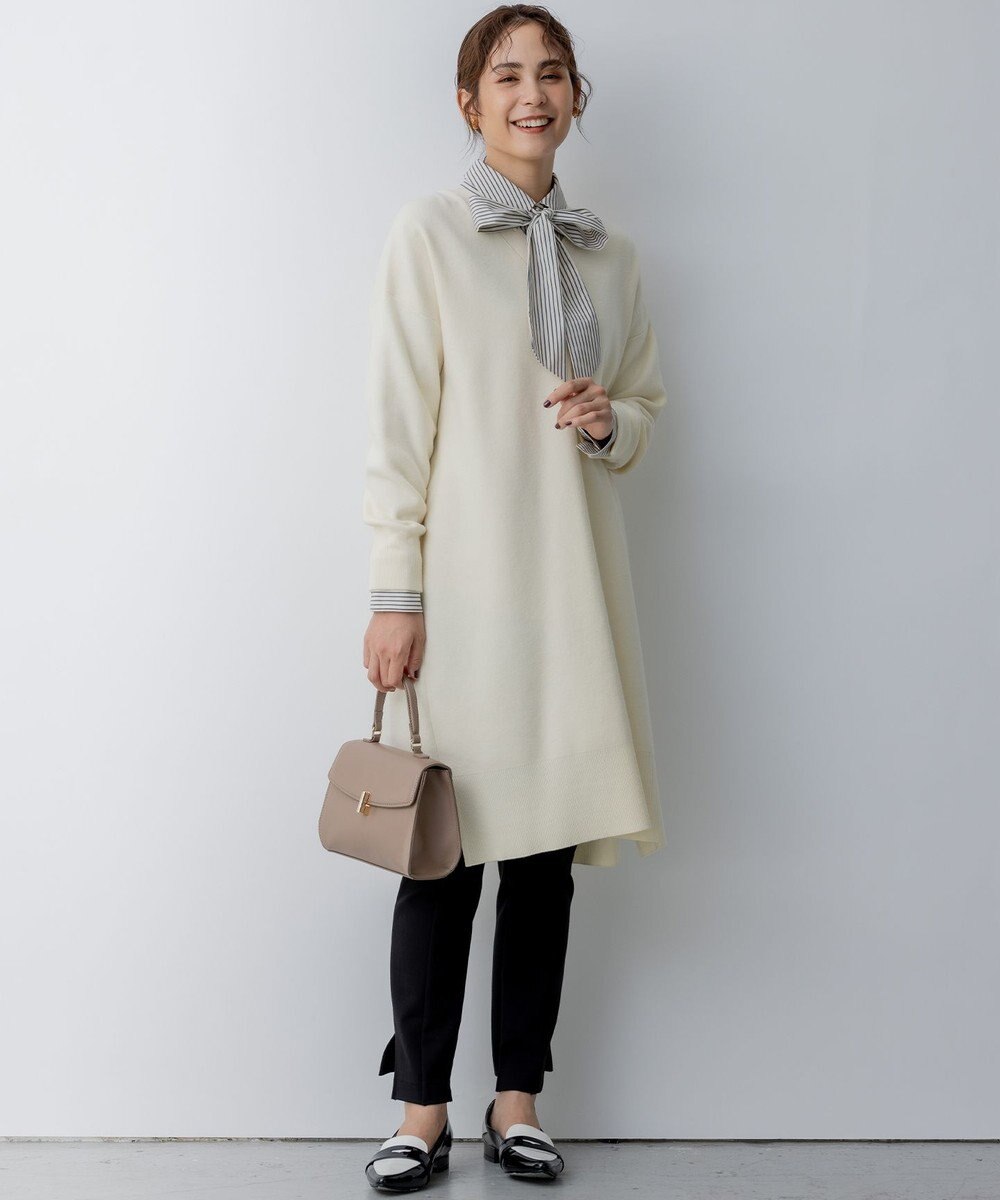 組曲 L 【ボウタイ付き】メッセージシャーティング シャツ 