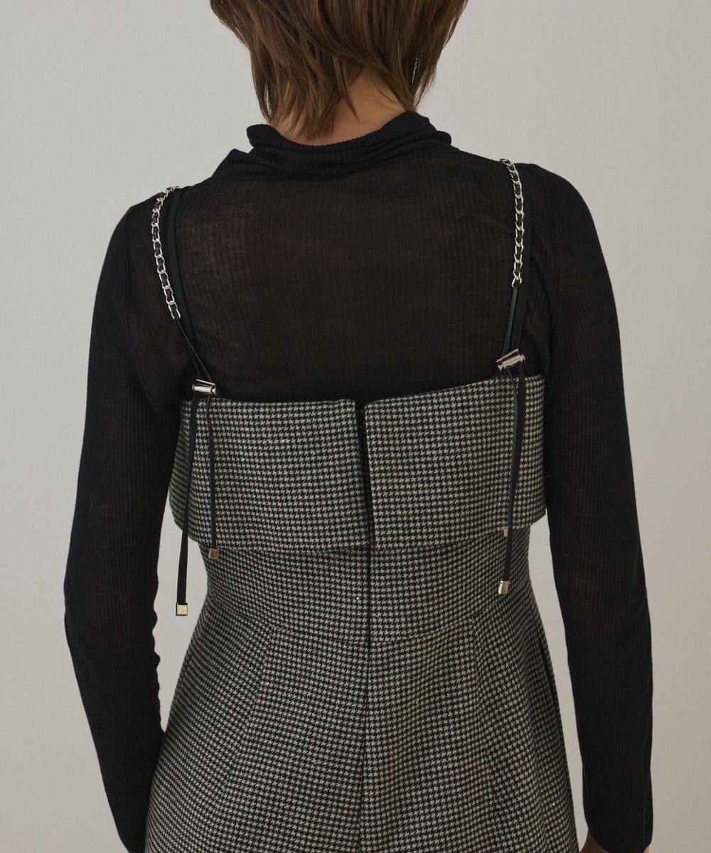 GRACE CONTINENTAL チドリツイードサロペット 