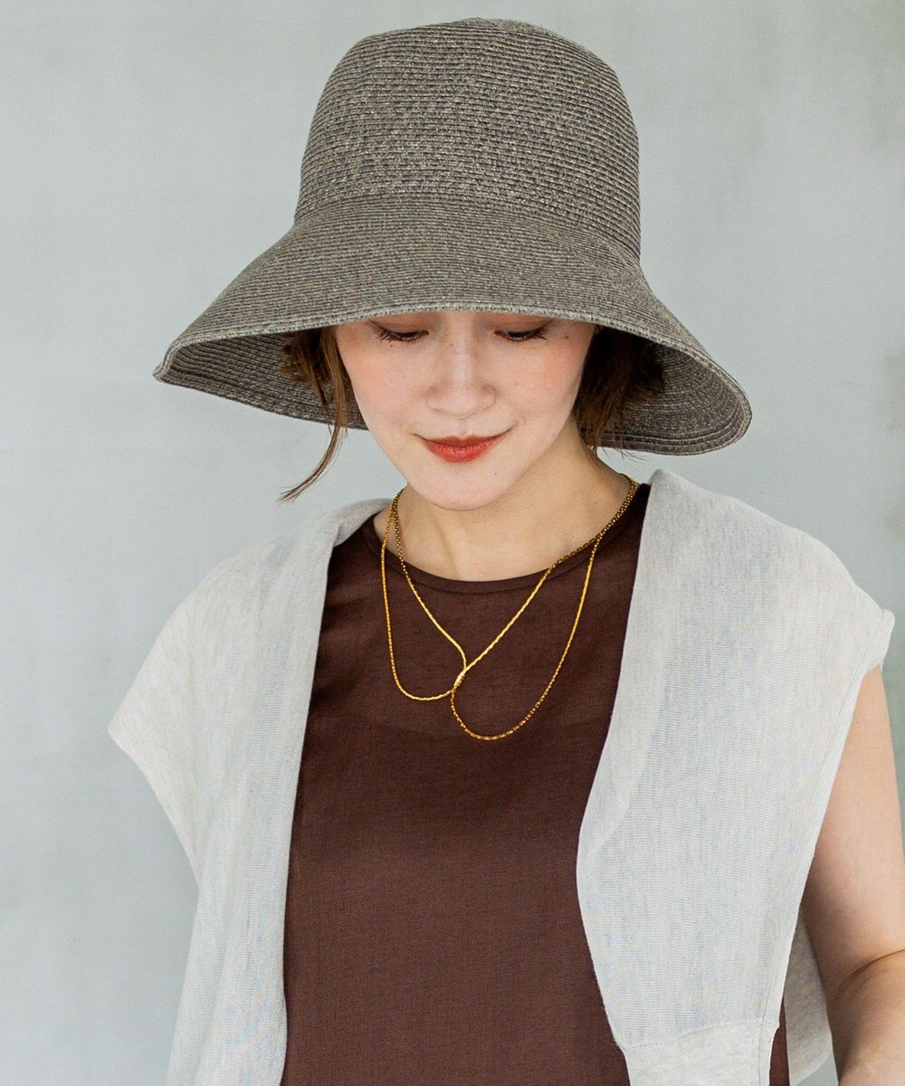 23区 【UVカット/洗える】ペーパー ブレード ハット 