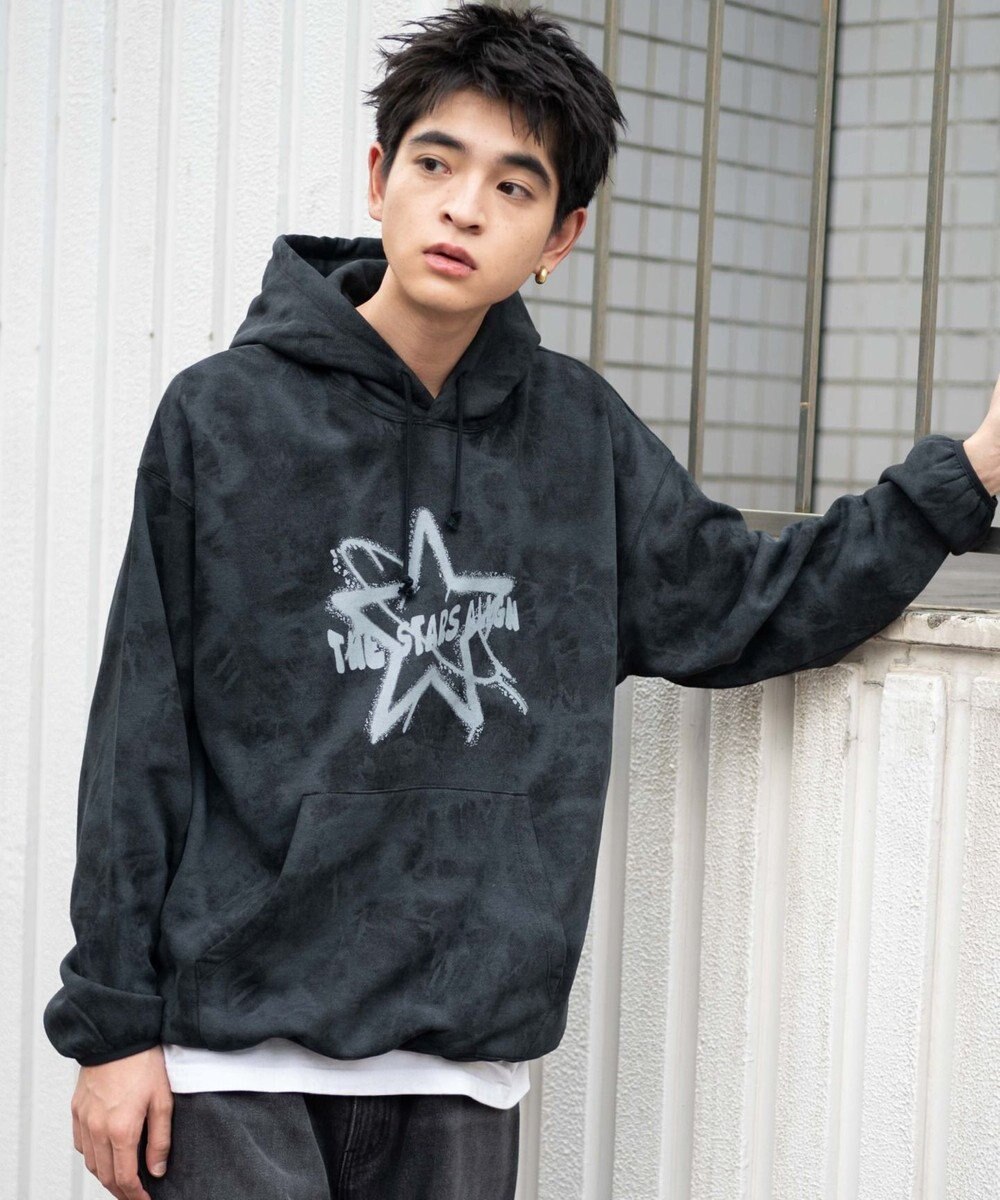 WEGO 【ユニセックス着用ITEM】スノーダイグラフィックビッグパーカー 