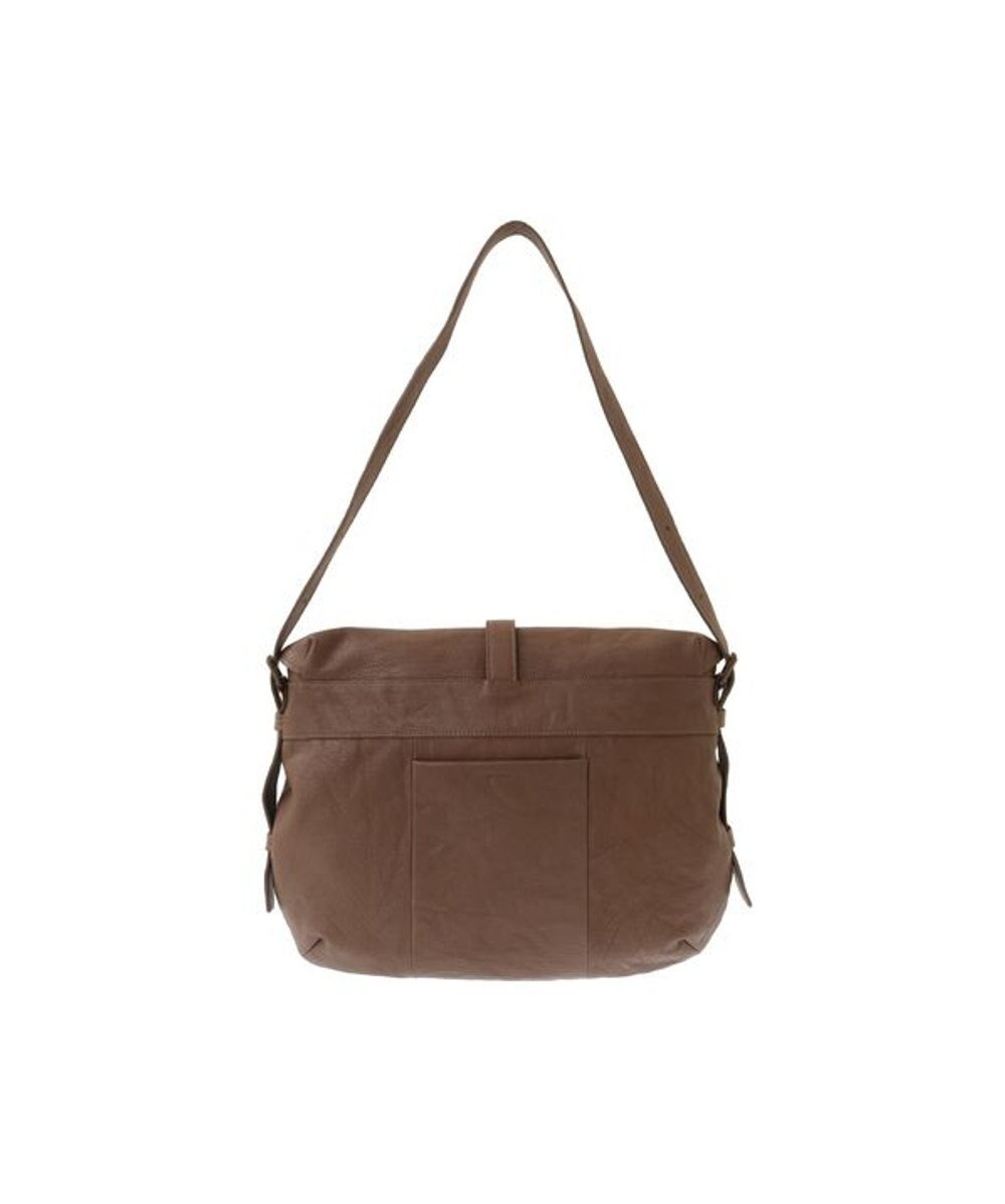 genten ゴートシュリンク かぶせ付ショルダーバッグ 