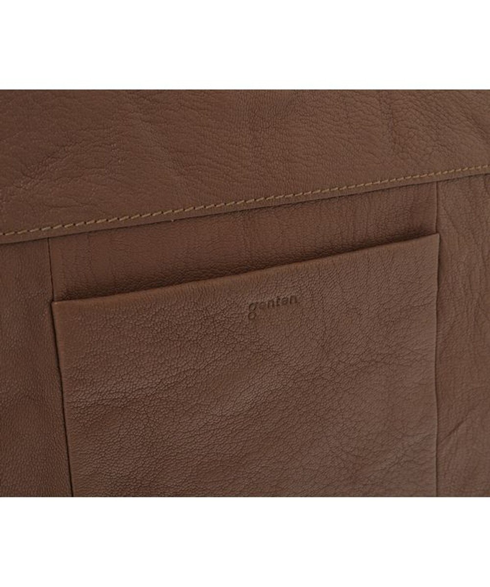 genten ゴートシュリンク かぶせ付ショルダーバッグ 