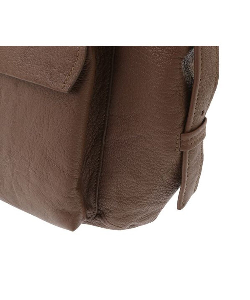 genten ゴートシュリンク かぶせ付ショルダーバッグ 