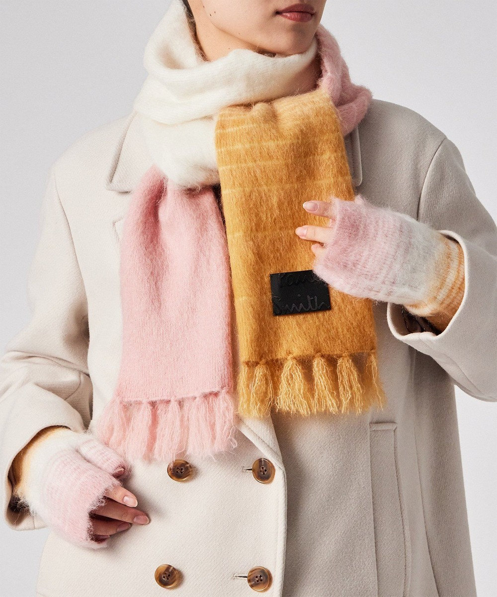 Paul Smith モヘア ミックス マフラー 