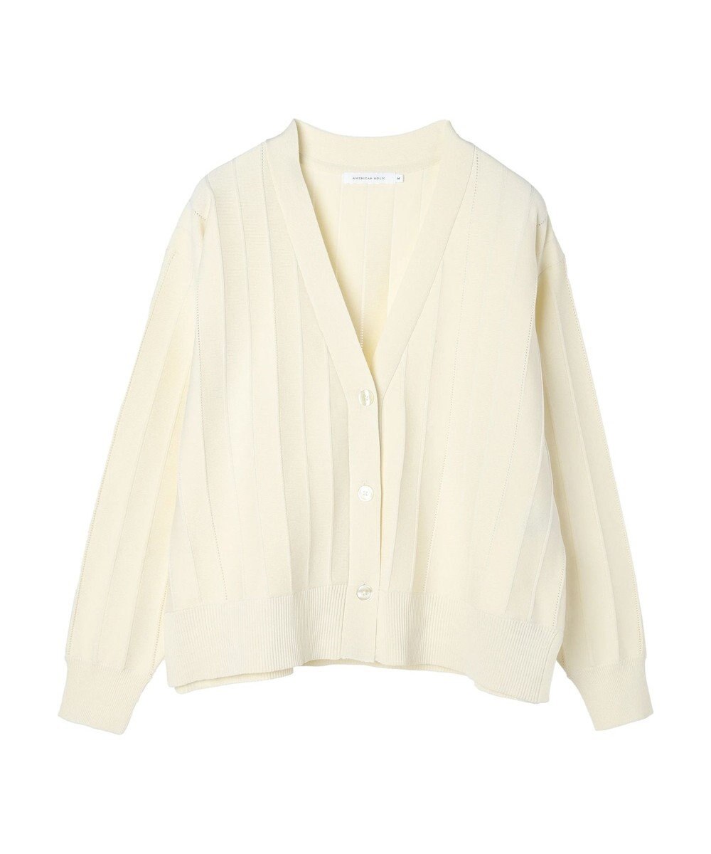AMERICAN HOLIC 針抜きＶネックニットカーディガン 