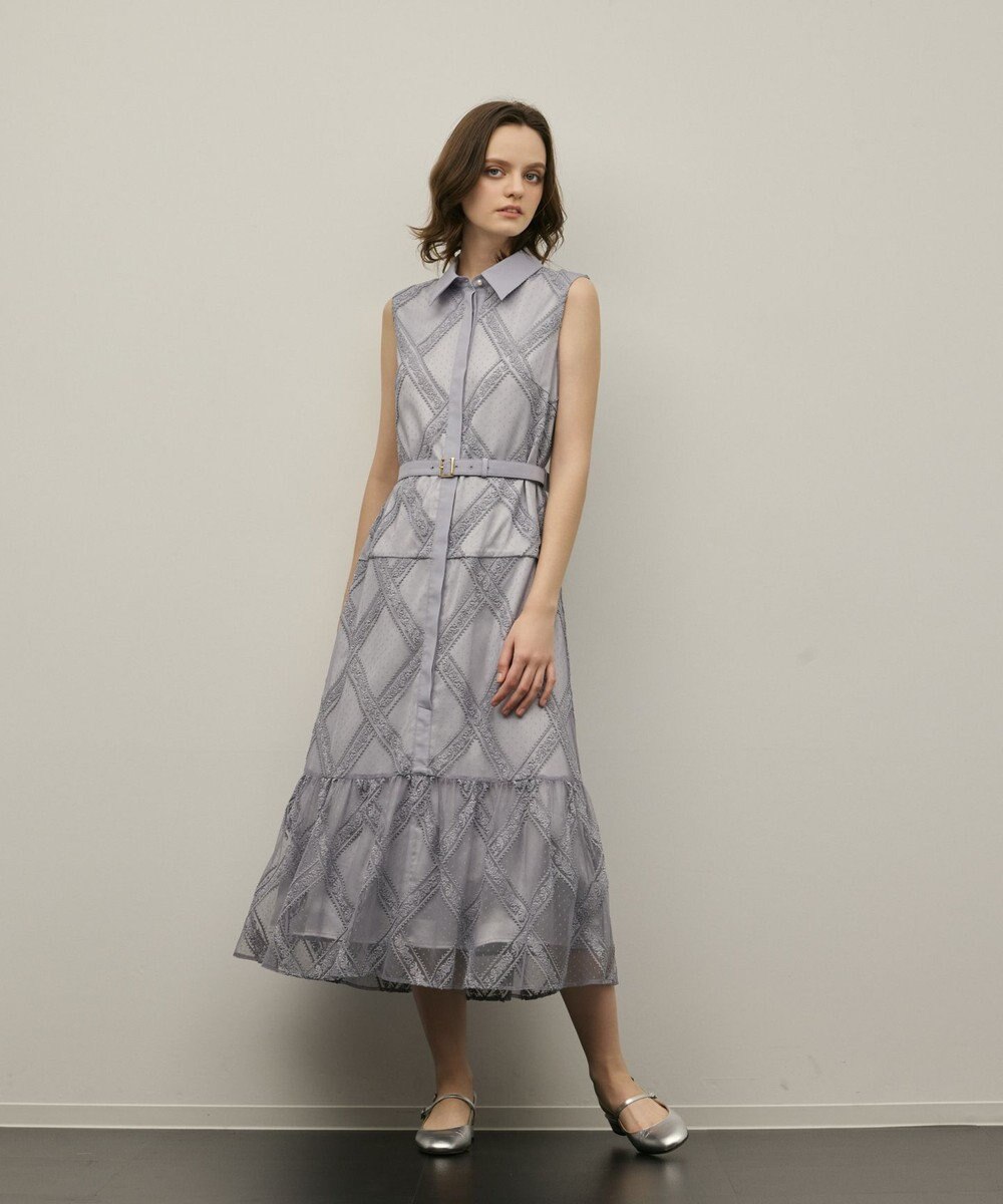 GRACE CONTINENTAL チュールレースワンピース 