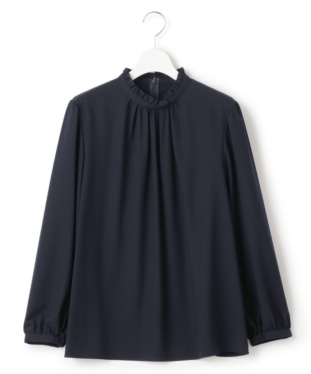 23区 L 【洗える】ジョーゼット フリル ブラウス 