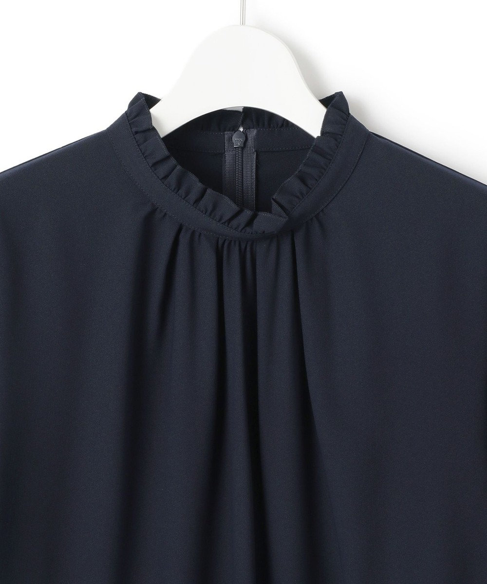 23区 L 【洗える】ジョーゼット フリル ブラウス 