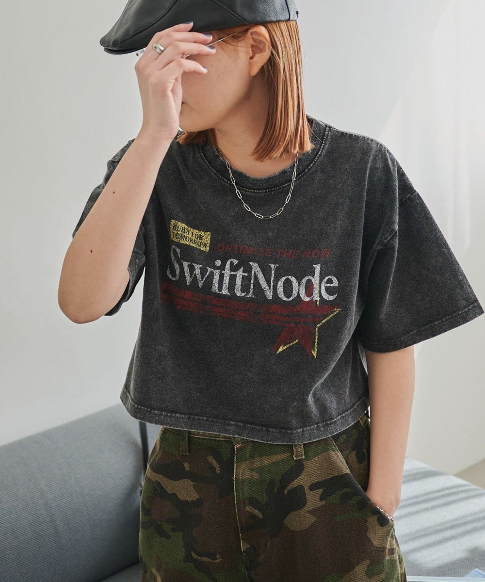 WEGO ヴィンテージウォッシュグラフィックショートT 