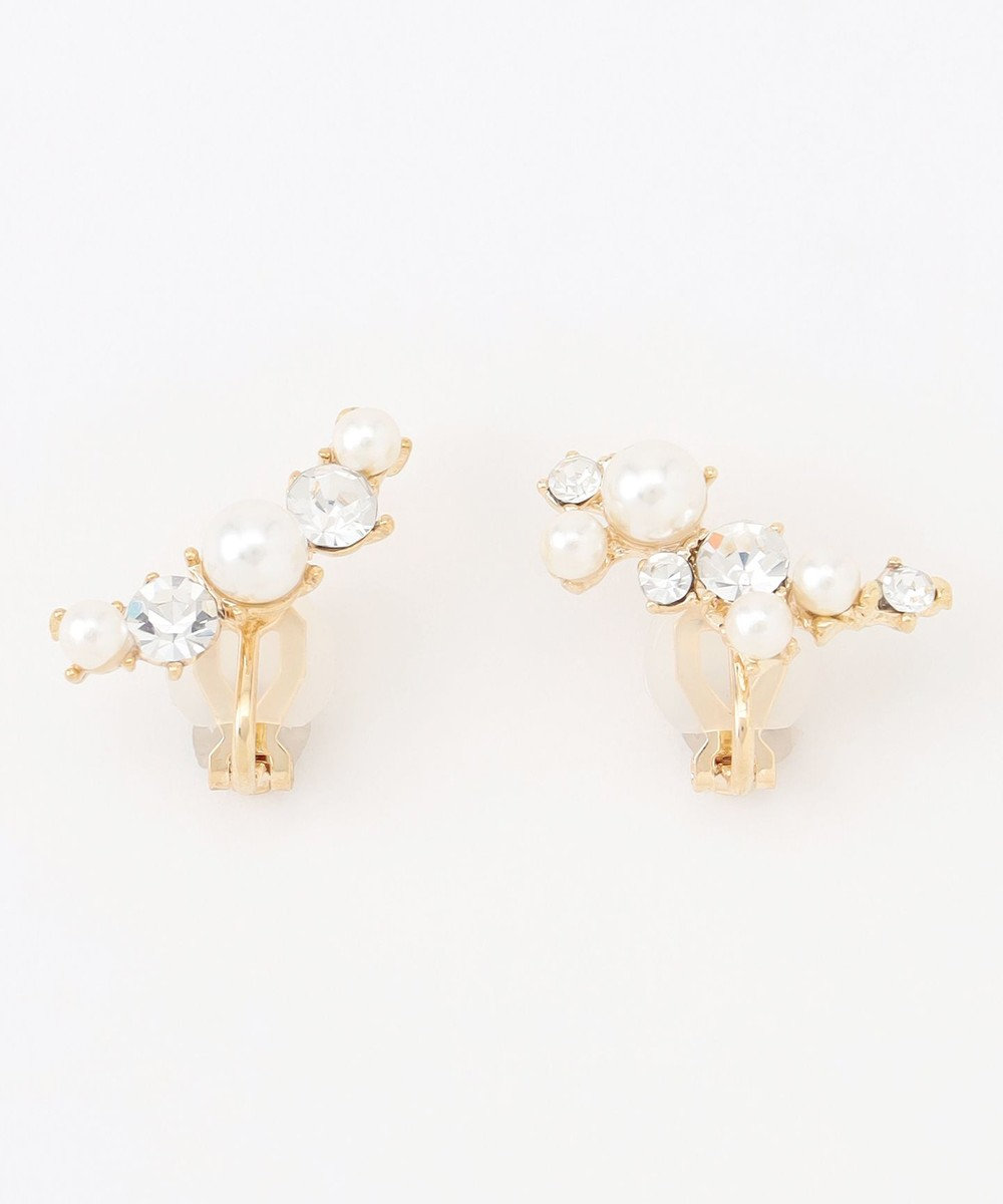 組曲 アシンメトリービジュー イヤリング 