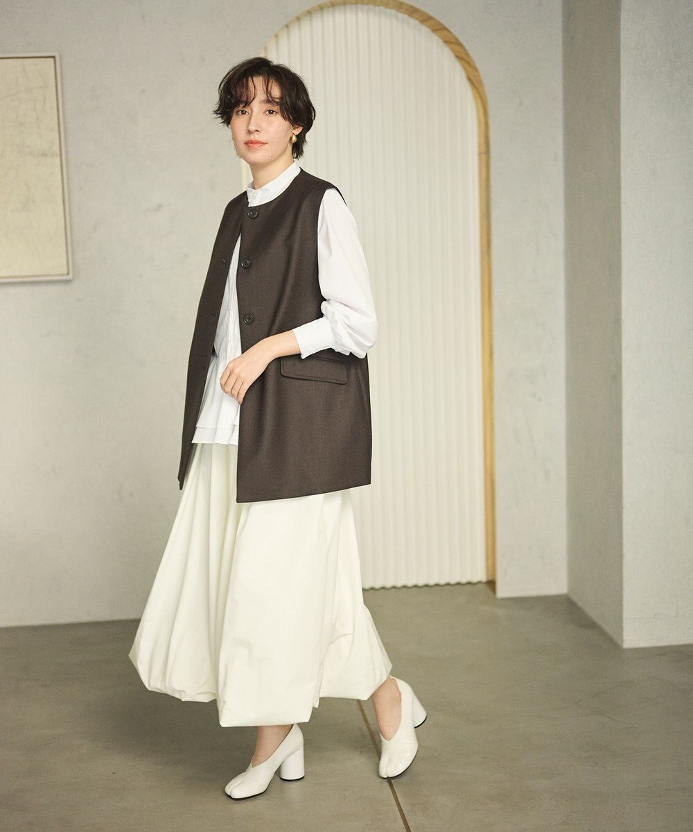 #Newans 大人気ジレが新素材で再登場！チュニックジレ 