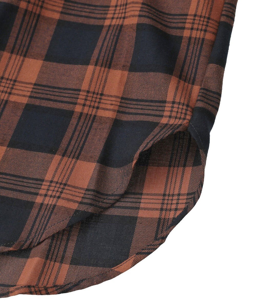 AMERICAN HOLIC チェックフードシャツ 