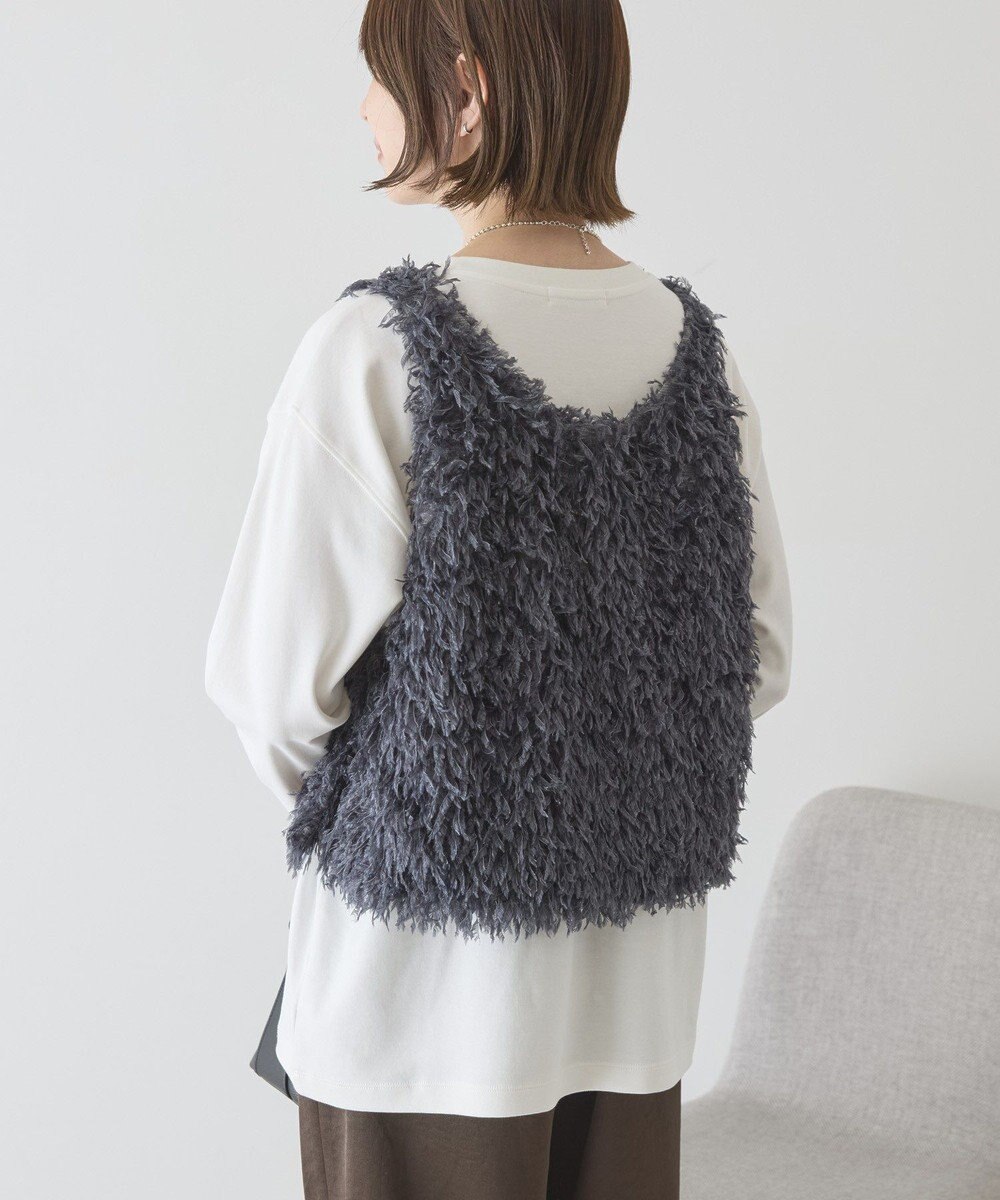 AMERICAN HOLIC 【選べる丈】フェザーVネックベスト 