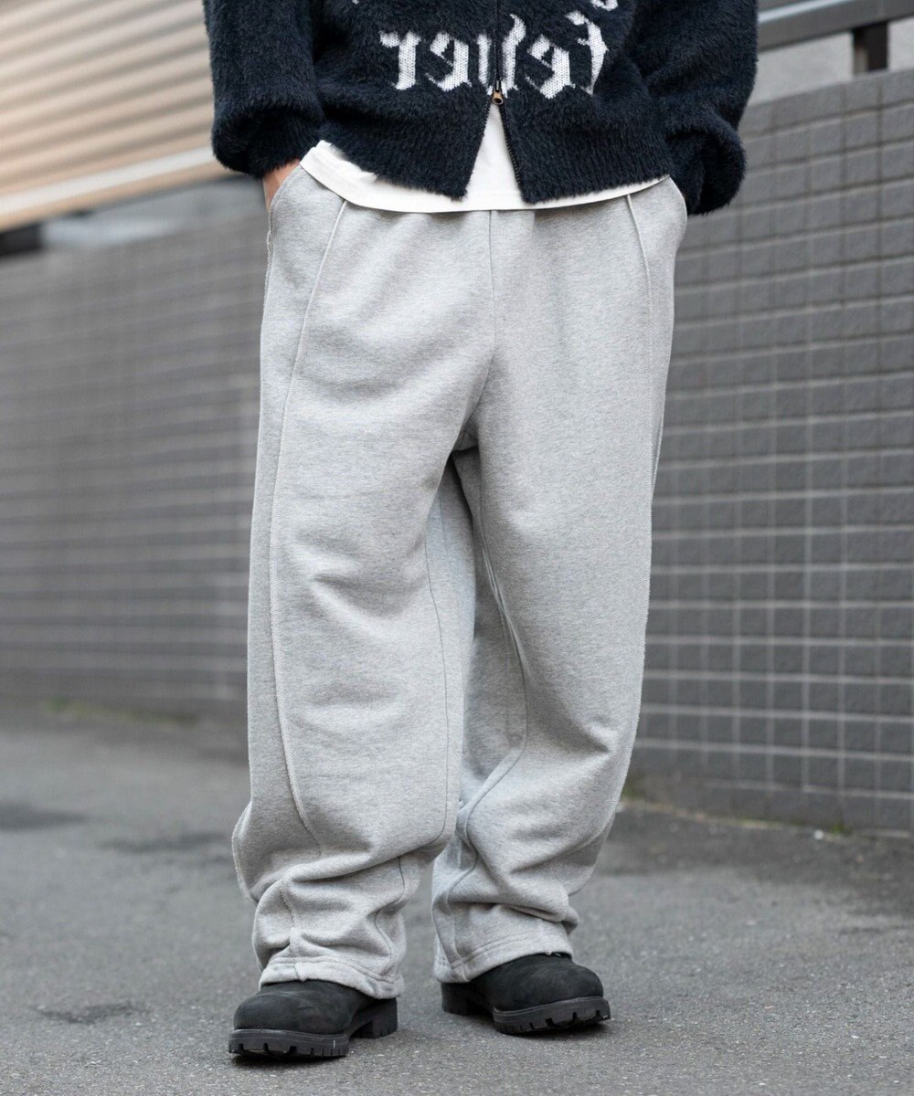 WEGO 【ユニセックス着用ITEM/ウエストゴム】スウィッチングスウェットパンツ 
