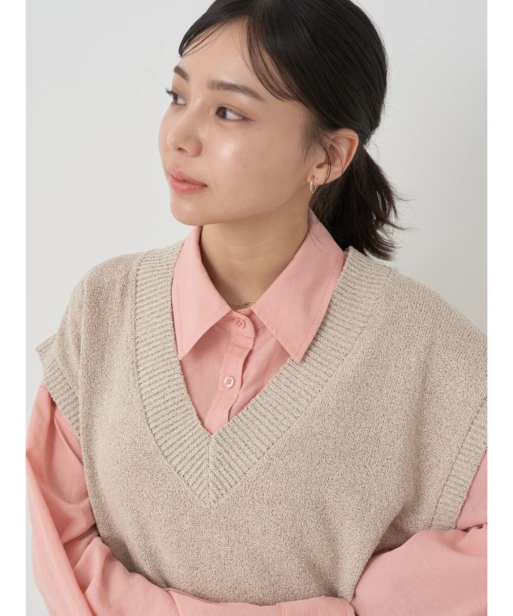 earth music&ecology ミニブークレＶネックベスト 