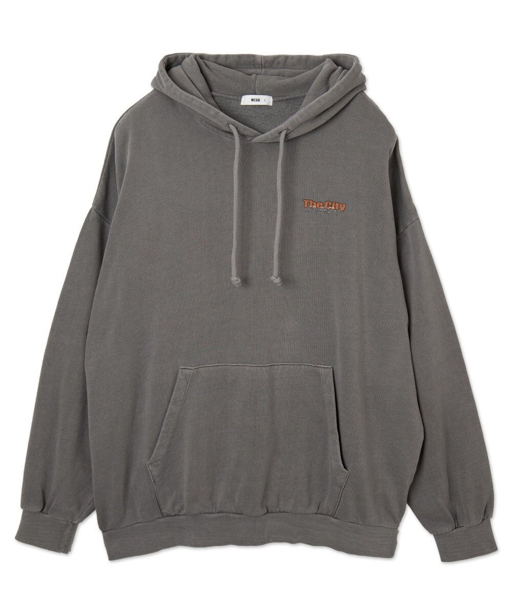 WEGO 【ユニセックス着用ITEM】ピグメントグラフィックプルパーカー 