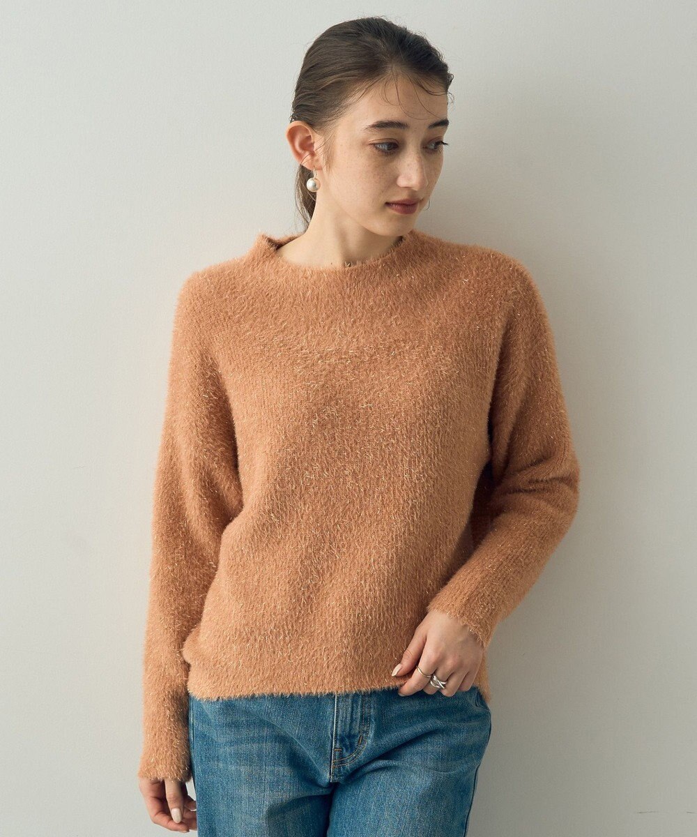 YECCA VECCA 2wayラメフェザーニット 