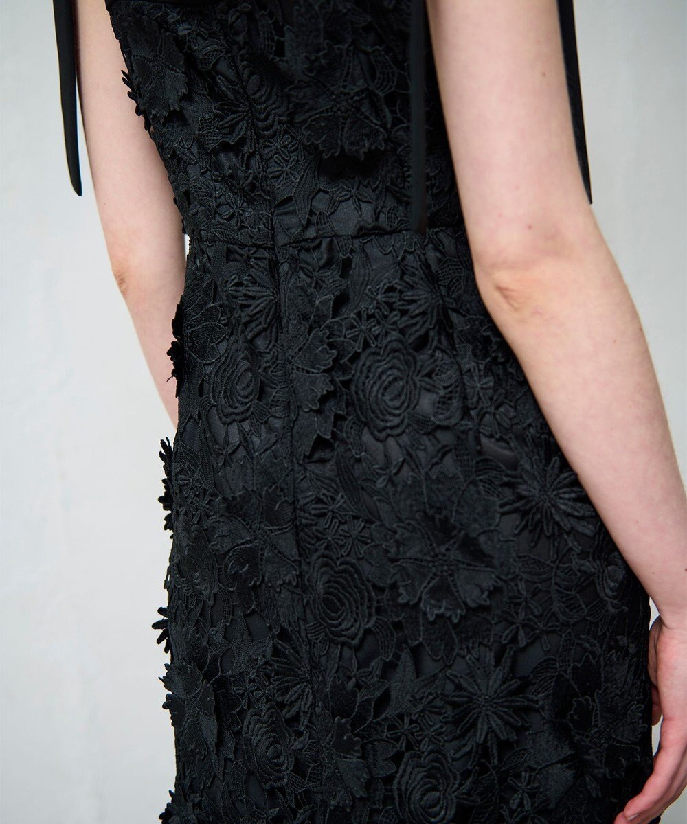 GRACE CONTINENTAL ケミカルフラワーレースワンピース 