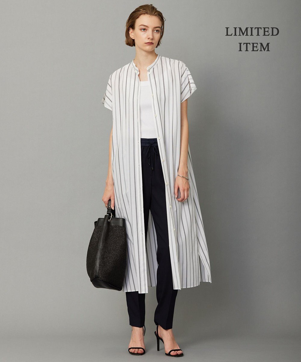 ICB 【WEB限定・洗える】 バンドカラーワンピース 