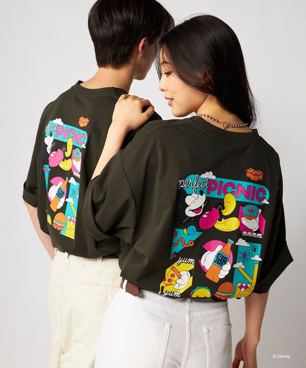 OP／FILA 【Ocean Pacific】ミッキー/水陸両用ビッグTシャツ/ユニセックス 