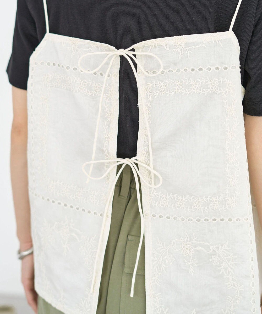 Green Parks 前後２ＷＡＹレース刺繍ビスチェ 