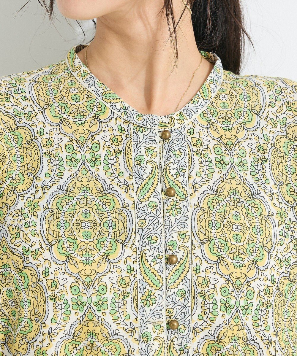 CRAFT STANDARD BOUTIQUE インド綿アラベスク柄ワンピース 