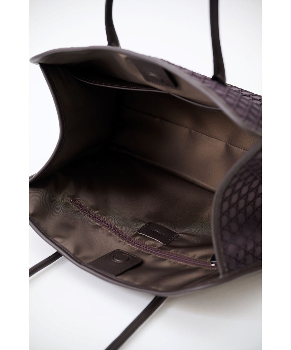 MIYABIYA 【撥水加工】篭目柄エンボスボンディングラウンドトート 