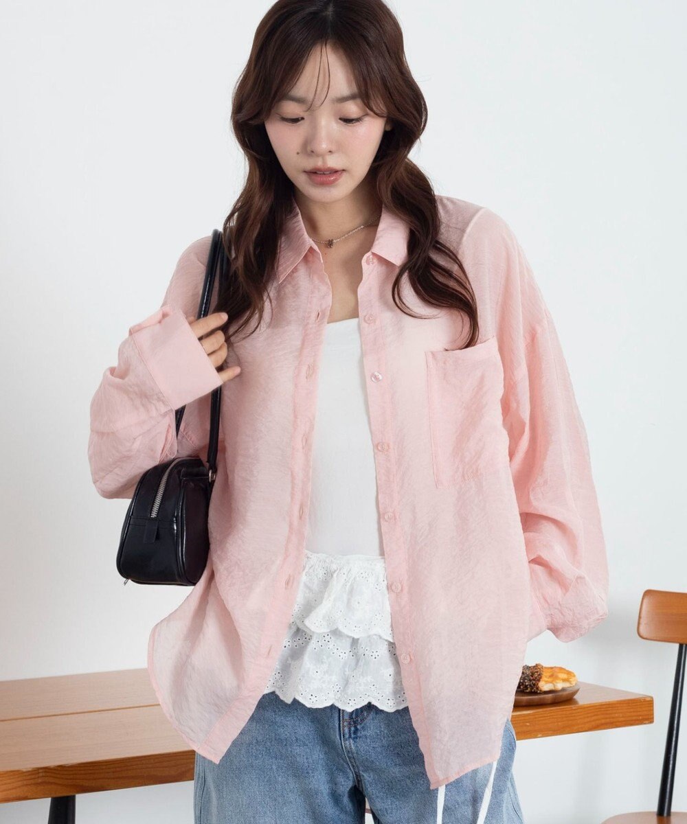 WEGO 【2026年春夏新作】シアーシャツ 