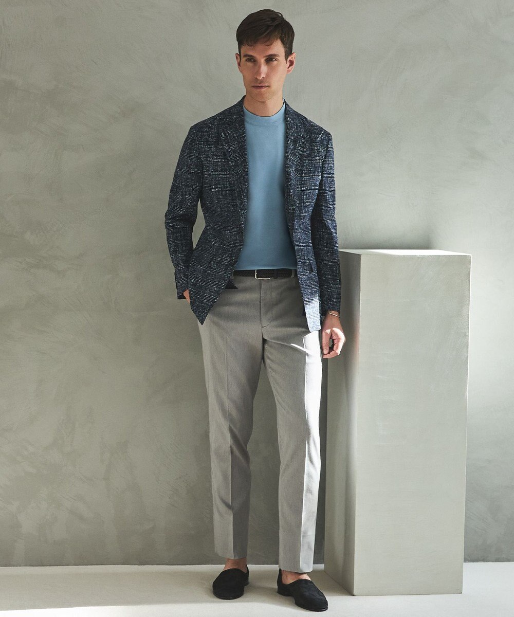 GOTAIRIKU 仕事で着られる綿パン【吸水速乾/ストレッチ/折り目加工】クールマックスコットンパンツ_ノータック（26年モデル） 