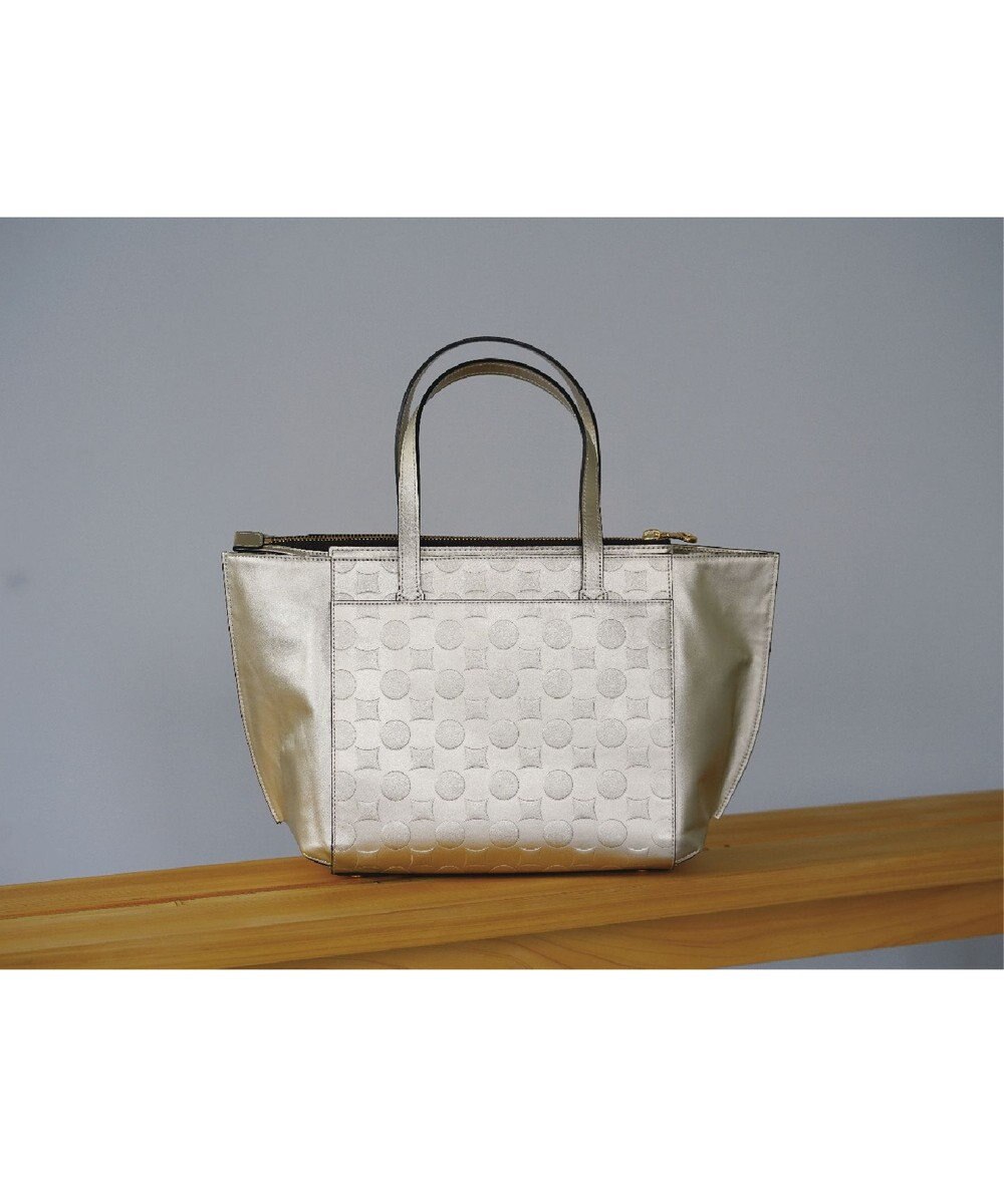 MIYABIYA La quoh with kirakaracho 南蛮七宝エンボスレザー ２WAYトート 