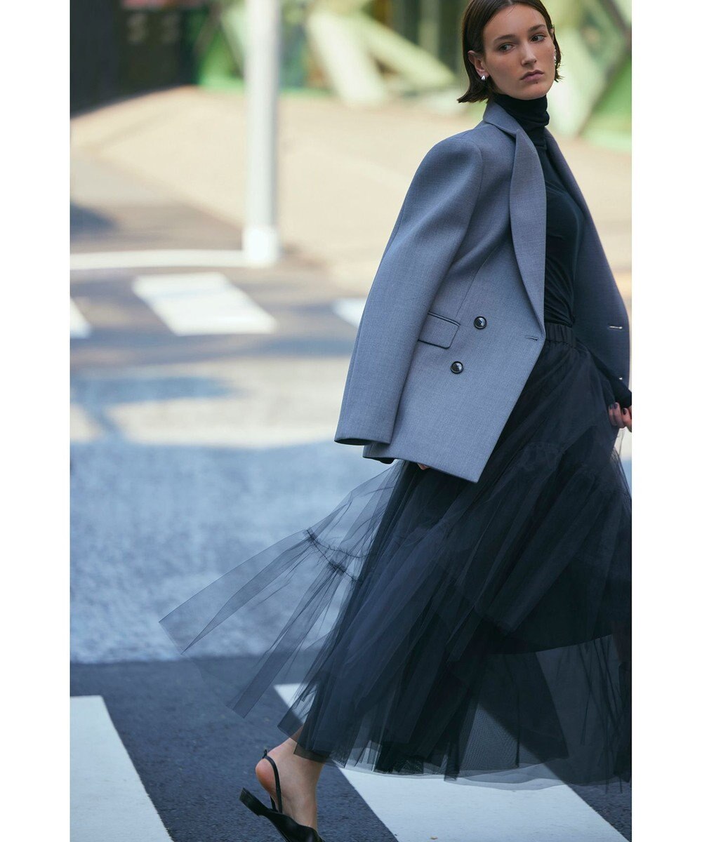 NAVE 【Nave・洗える】チュールフレアースカート 