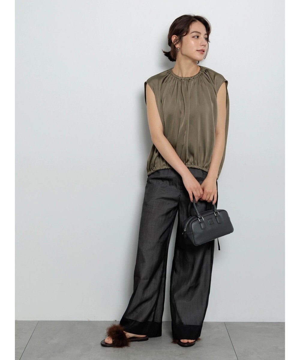 Te chichi サテンサイドリボンブラウス 