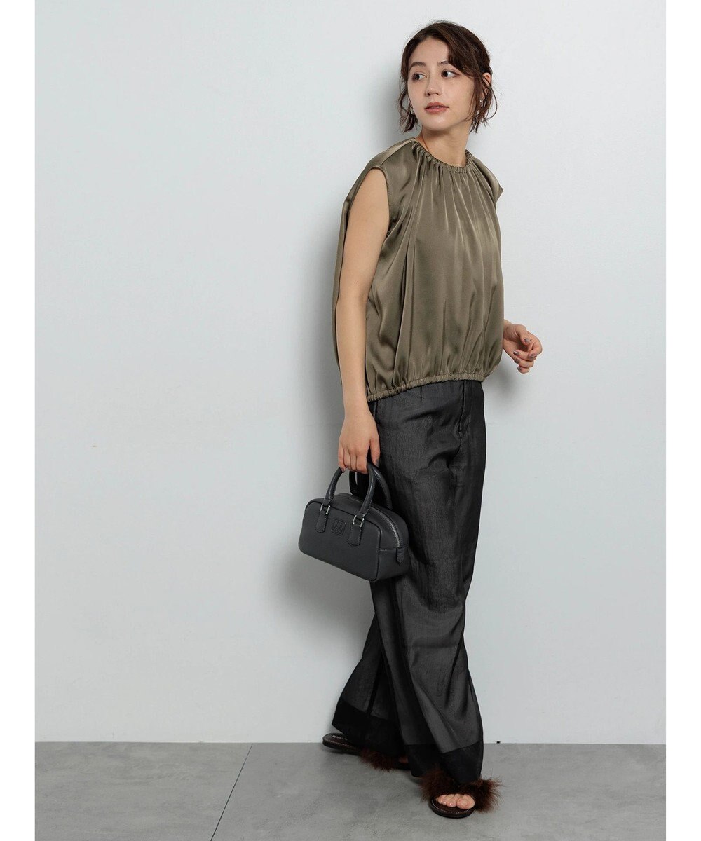 Te chichi サテンサイドリボンブラウス 