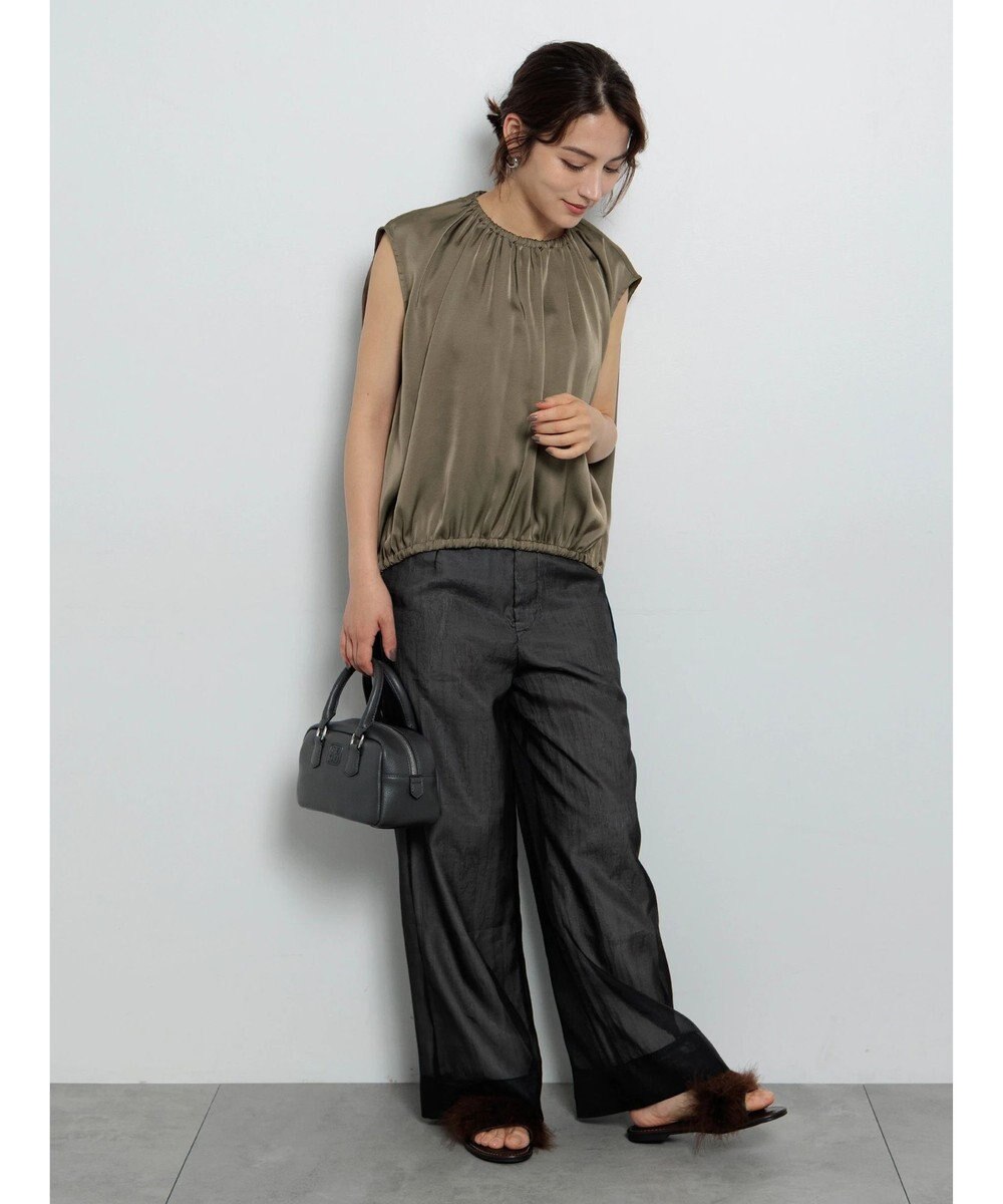 Te chichi サテンサイドリボンブラウス 