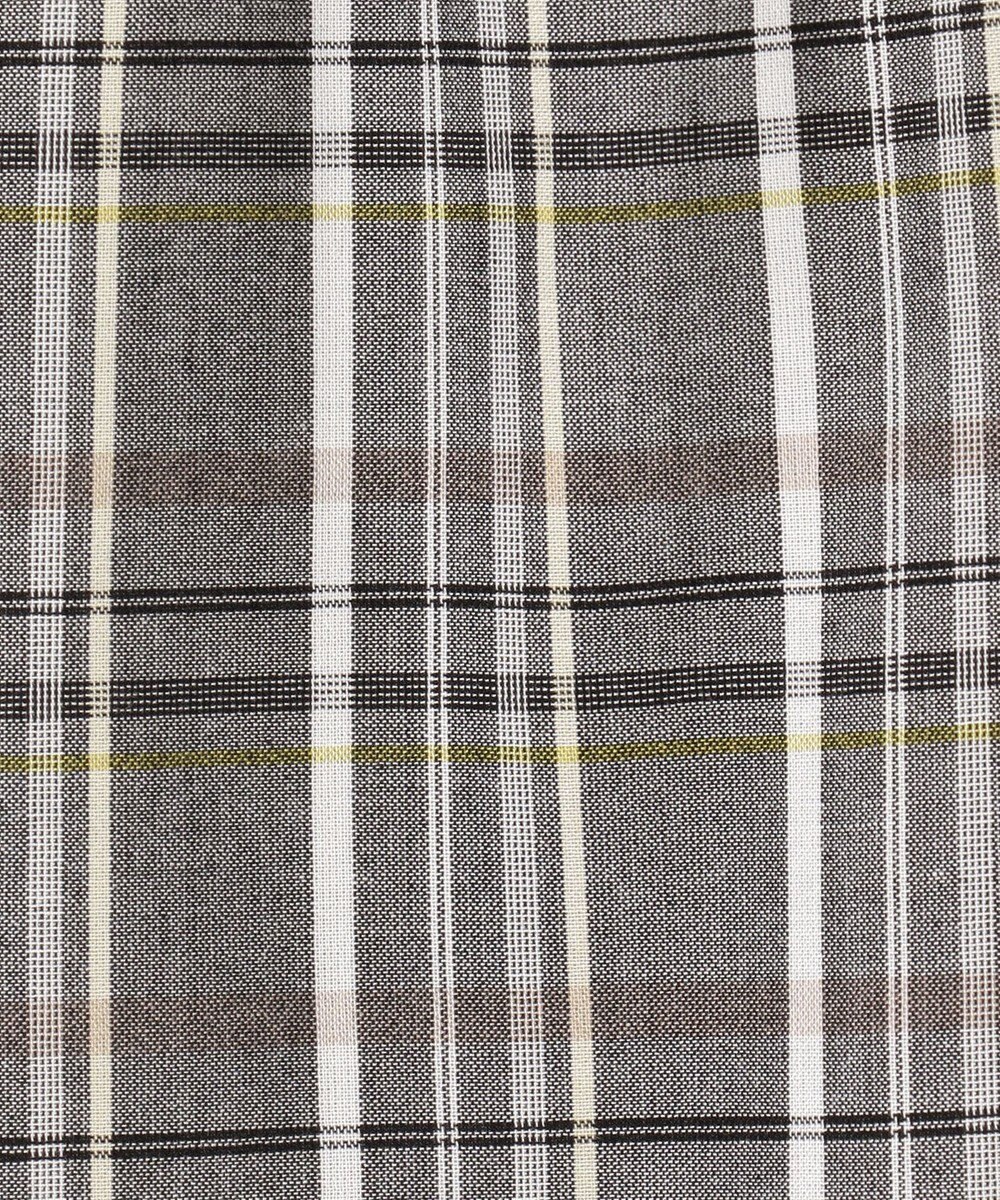 J.PRESS LADIES 【洗える】シアーストライプ＆チェック ブラウスライク カットソー 