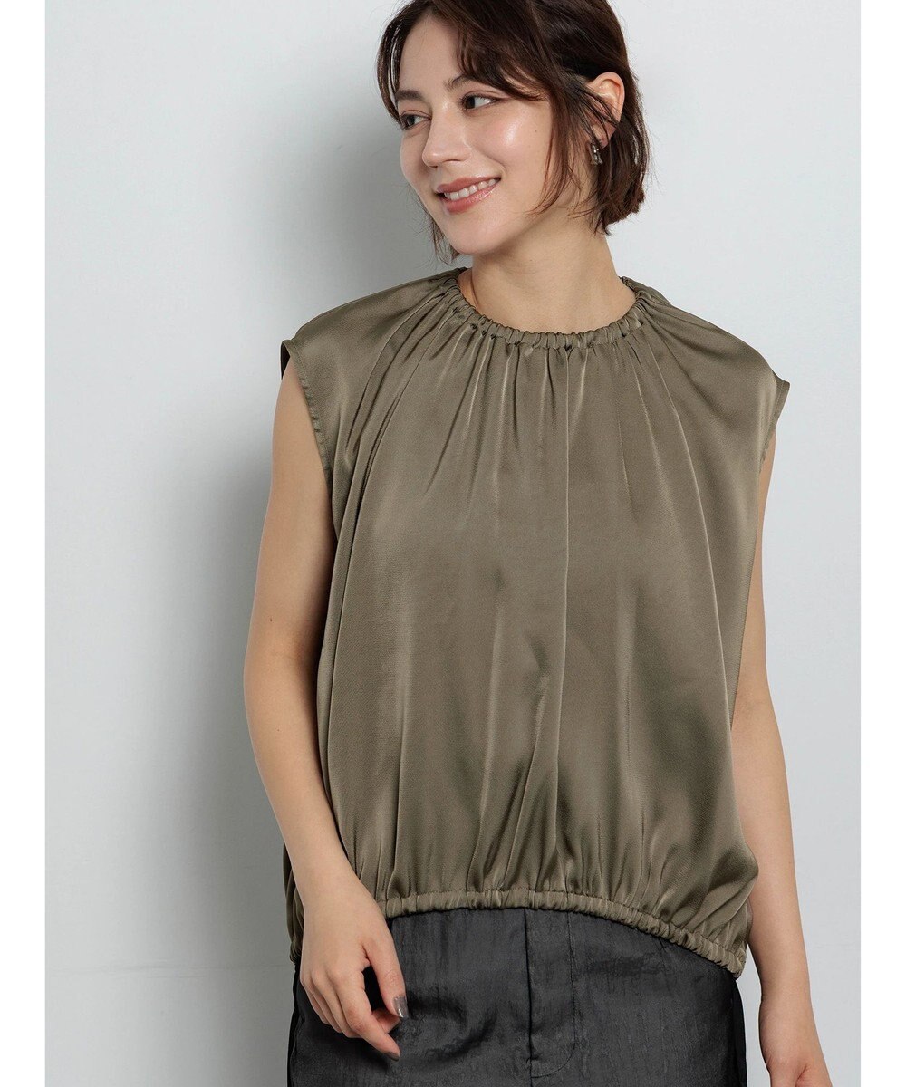 Te chichi サテンサイドリボンブラウス 