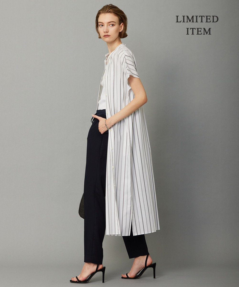 ICB 【WEB限定・洗える】 バンドカラーワンピース 