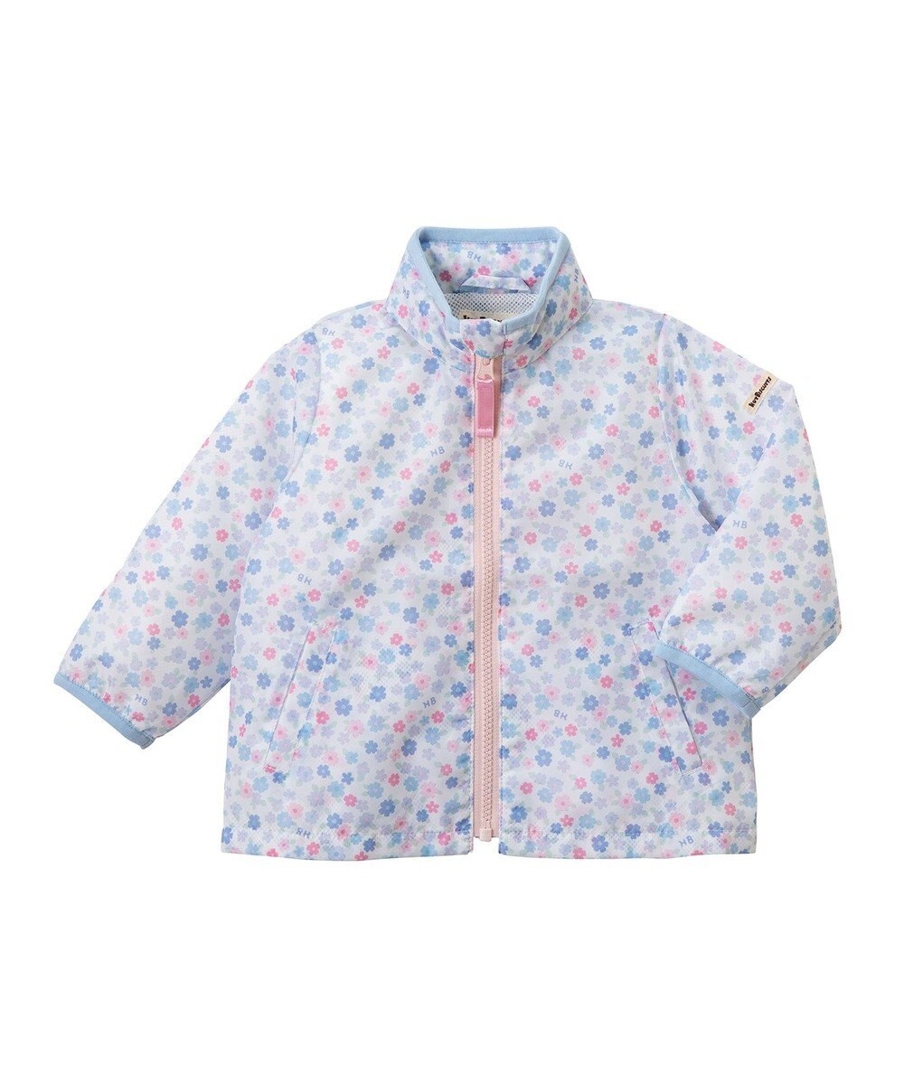 MIKI HOUSE HOT BISCUITS 【80-120cm】 総柄 はっ水 ウインドブレーカー 