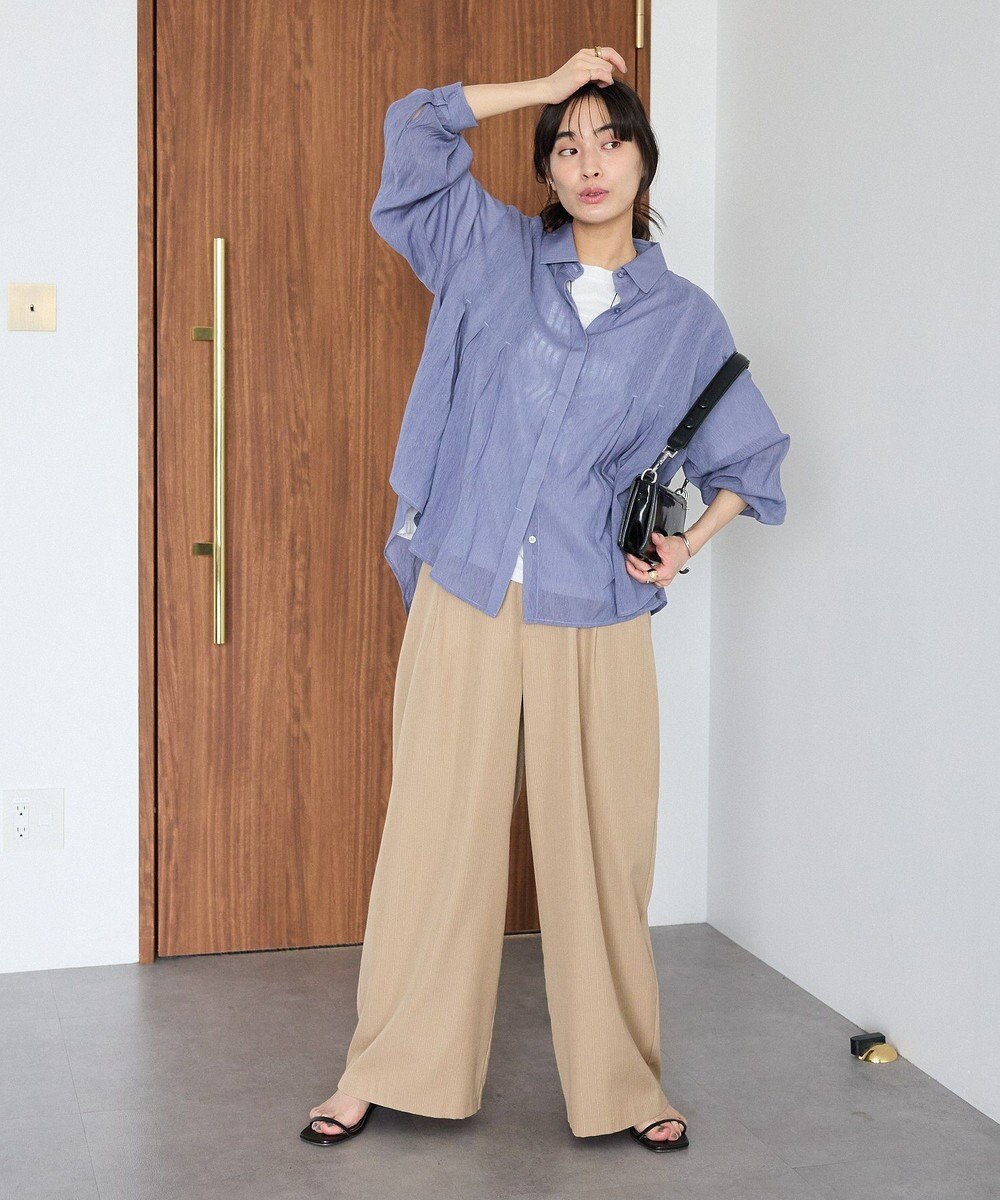 CRAFT STANDARD BOUTIQUE ヴィンテージボイルタックフレアシャツ 