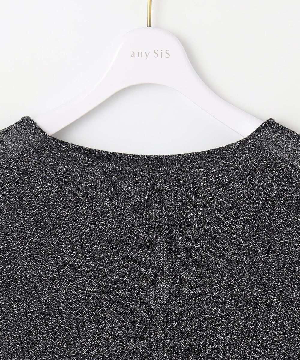 ANY SIS 【洗える】ラメシアーリブ ニット 